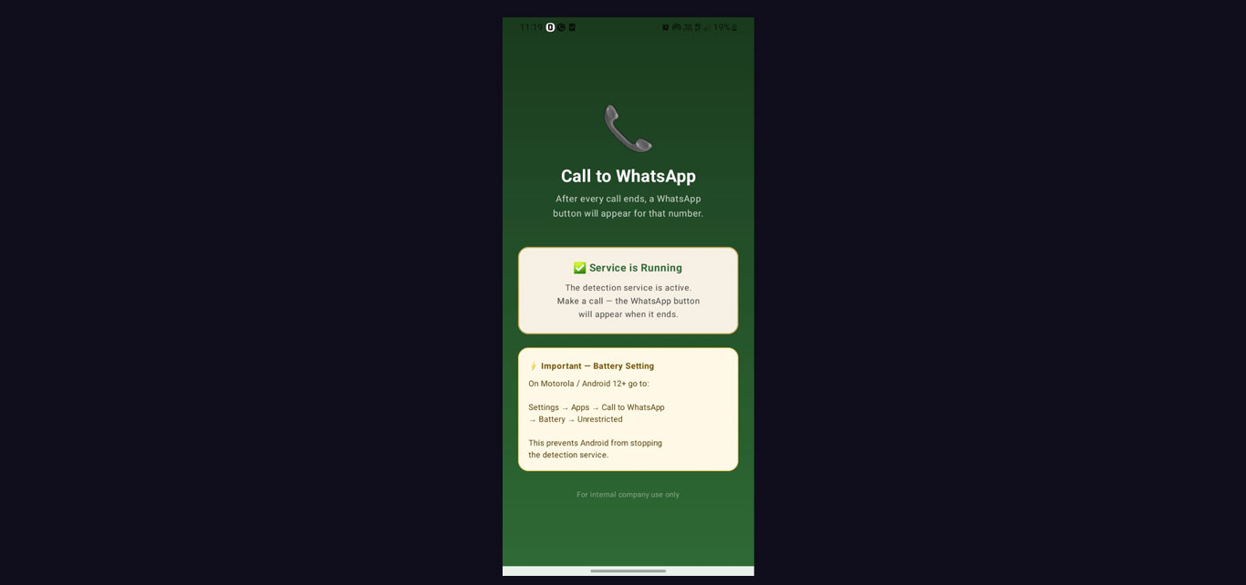 Delivery Call App